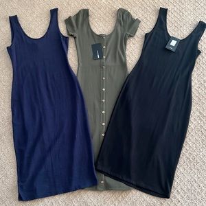 Three Fashion Nova Dresses